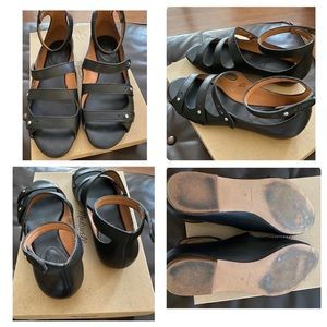 Madewell Collar Stud Flat Gladiator Sandals.